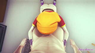 Dragon Ball Lesbian - Pandangan Pan boobjob, menghisap dan menembusi