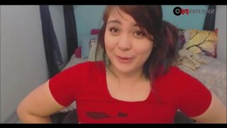 BBW في سن المراهقة Camgirl يشتكي يستمني